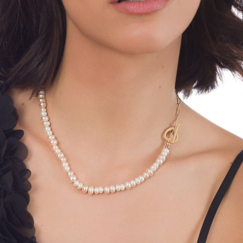 PÄRLHJÄRTA HALSBAND